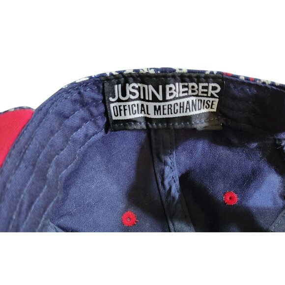 Justin Bieber SWAGGY Cap Flat Billed Snapback Blue Floral Official Merchandise - Picture 10 of 11